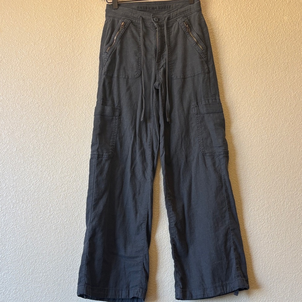 American Eagle Outfitters Charcoal Cargo Pants